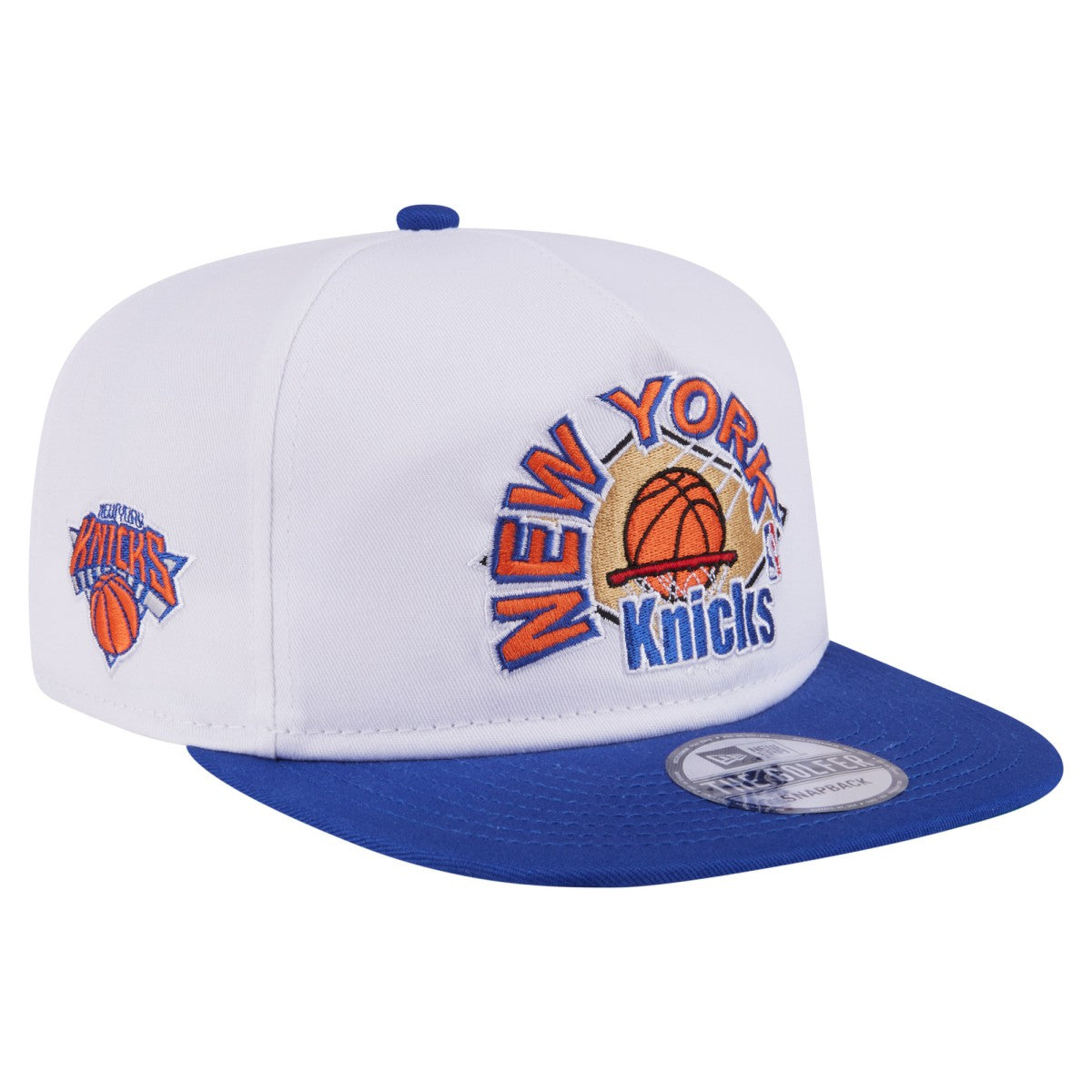 New York Knicks Hardwood Two-Tone Golfer Adjustable Hat White/Blue - New Era
