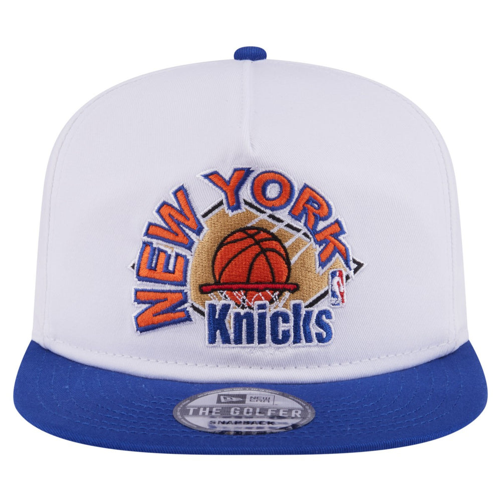 New York Knicks Hardwood Two-Tone Golfer Adjustable Hat White/Blue - New Era