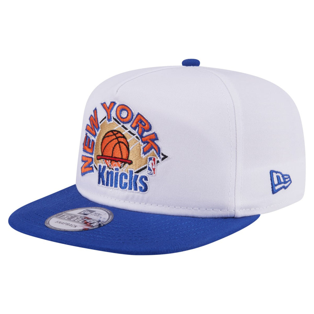 New York Knicks Hardwood Two-Tone Golfer Adjustable Hat White/Blue - New Era