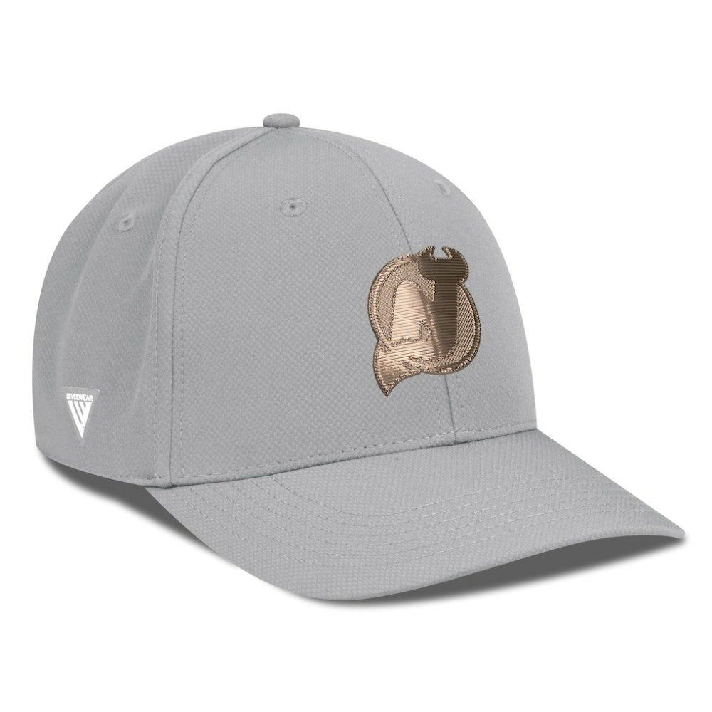 New Jersey Devils Levelwear Rise Copper Insignia Flex Hat - Gray | US 203155829