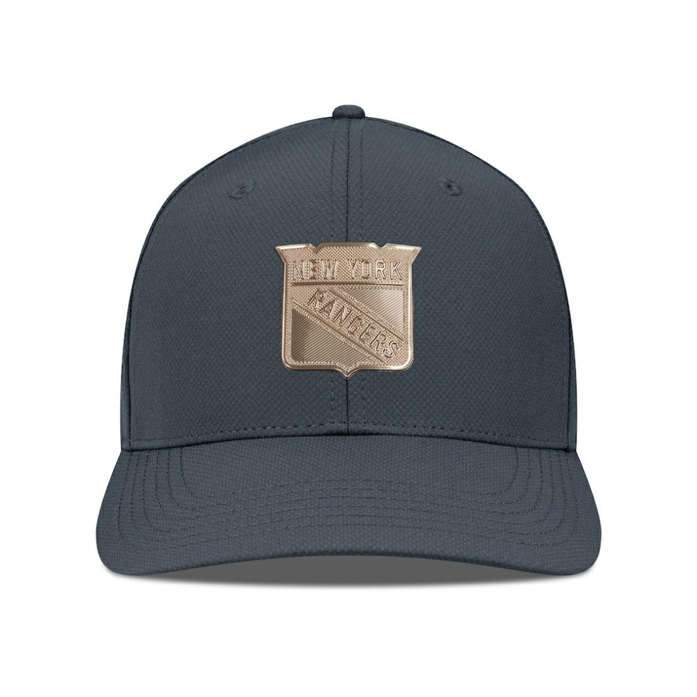 New York Rangers Levelwear Rise Copper Insignia Flex Hat - Charcoal | US 203155830