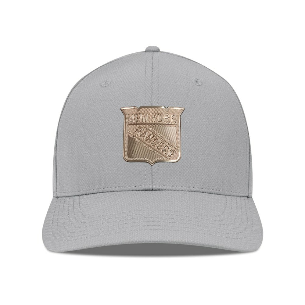 New York Rangers Levelwear Rise Copper Insignia Flex Hat - Gray | US 203155831