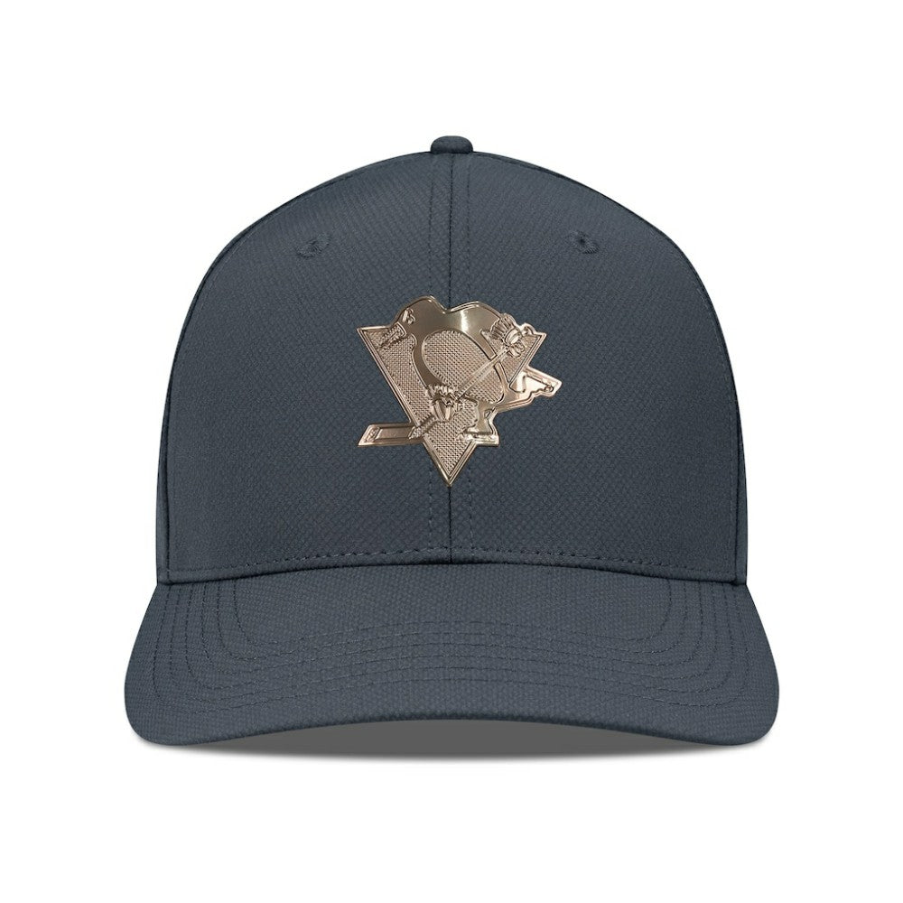 Pittsburgh Penguins Levelwear Rise Copper Insignia Flex Hat - Charcoal | US 203155834