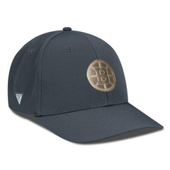 Boston Bruins Levelwear Rise Copper Insignia Flex Hat - Charcoal | US 203155836