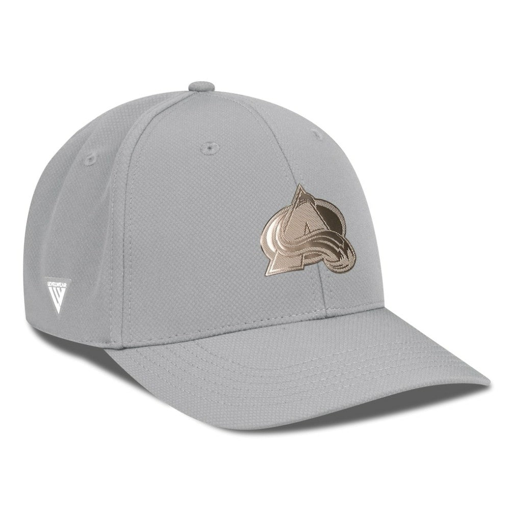 Colorado Avalanche Levelwear Rise Copper Insignia Flex Hat - Gray | US 203155837