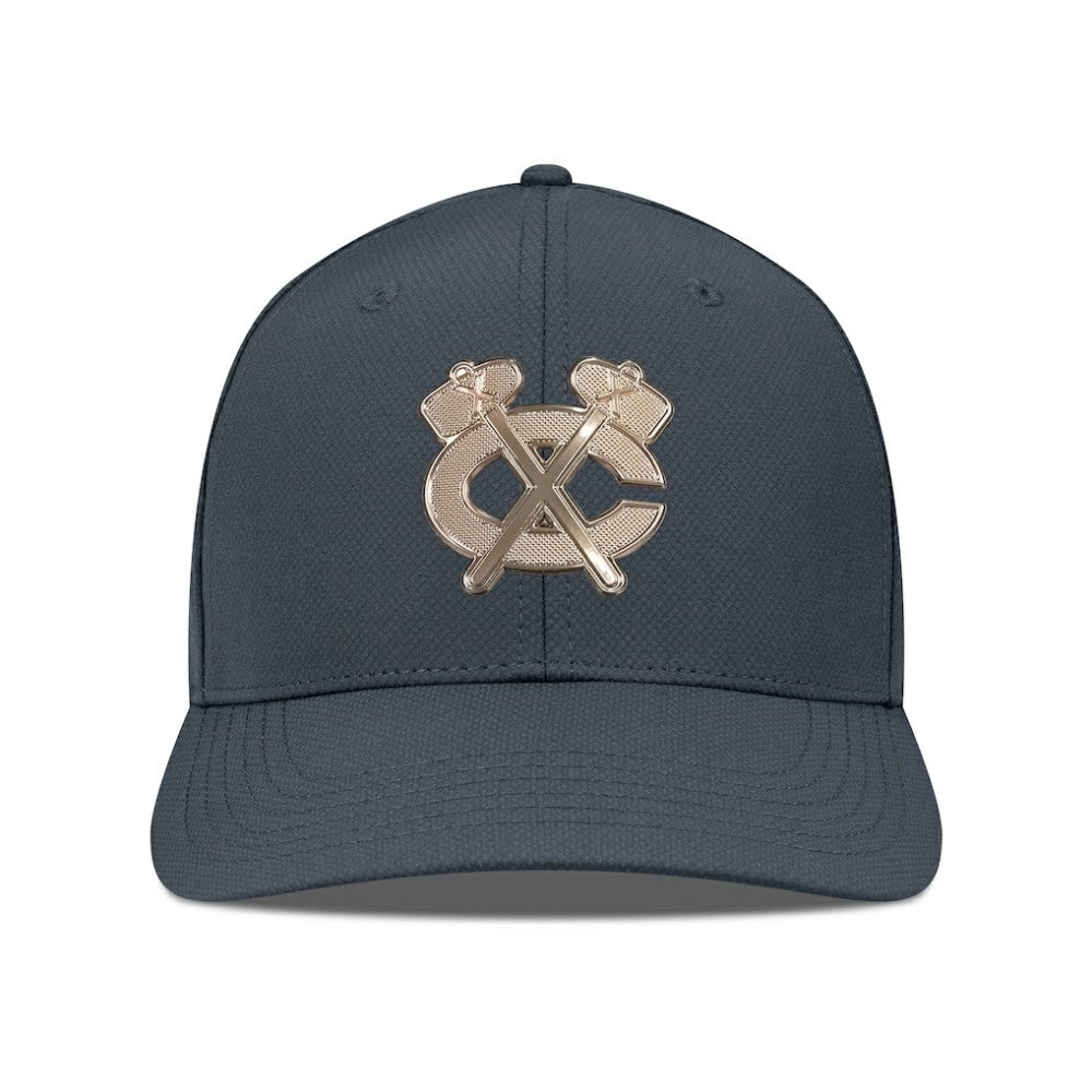 Chicago Blackhawks Levelwear Rise Copper Insignia Flex Hat - Charcoal | US 203155838