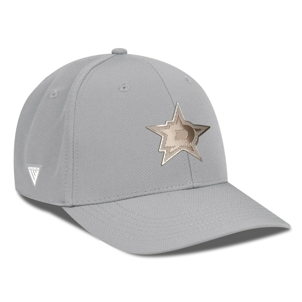 Dallas Stars Levelwear Rise Copper Insignia Flex Hat - Gray | US 203155844