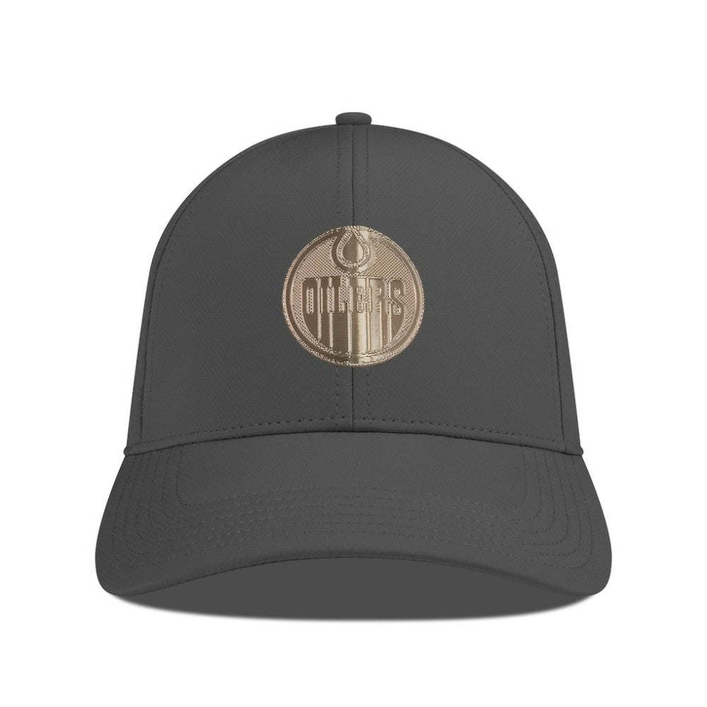 Edmonton Oilers Levelwear Ascend Copper Insignia Vented Adjustable Hat - Charcoal | US 203155849