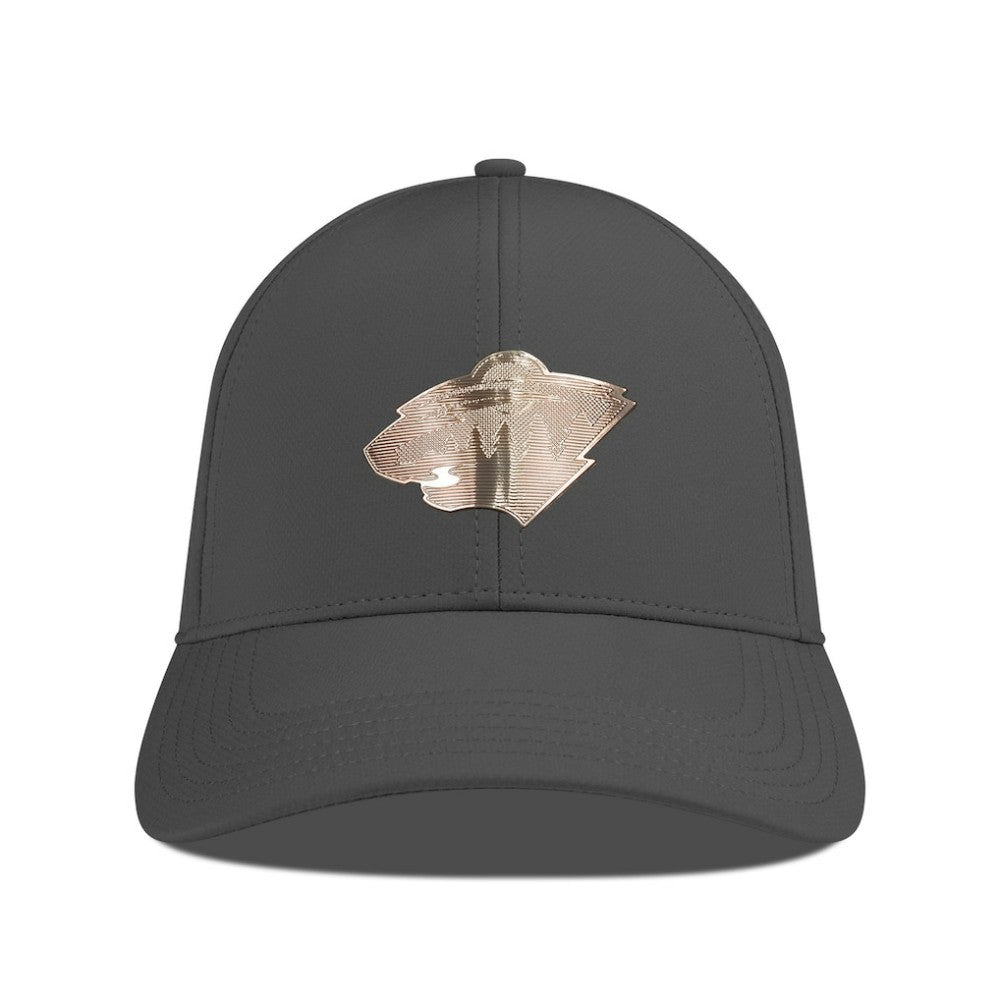 Minnesota Wild Levelwear Ascend Copper Insignia Vented Adjustable Hat - Charcoal | US 203155853