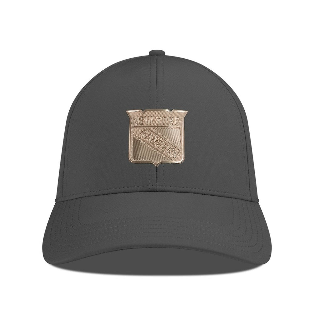 New York Rangers Levelwear Ascend Copper Insignia Vented Adjustable Hat - Charcoal | US 203155855