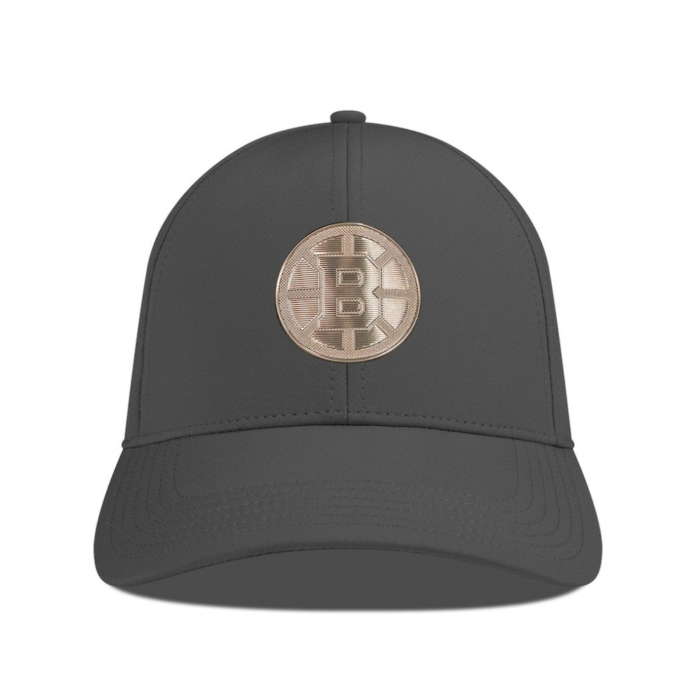 Boston Bruins Levelwear Ascend Copper Insignia Vented Adjustable Hat - Charcoal | US 203155856