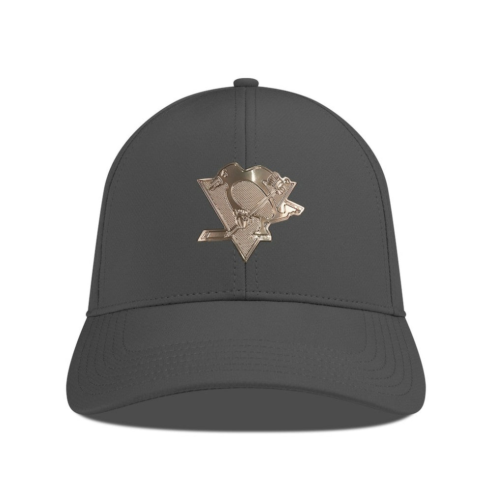 Pittsburgh Penguins Levelwear Ascend Copper Insignia Vented Adjustable Hat - Charcoal | US 203155862