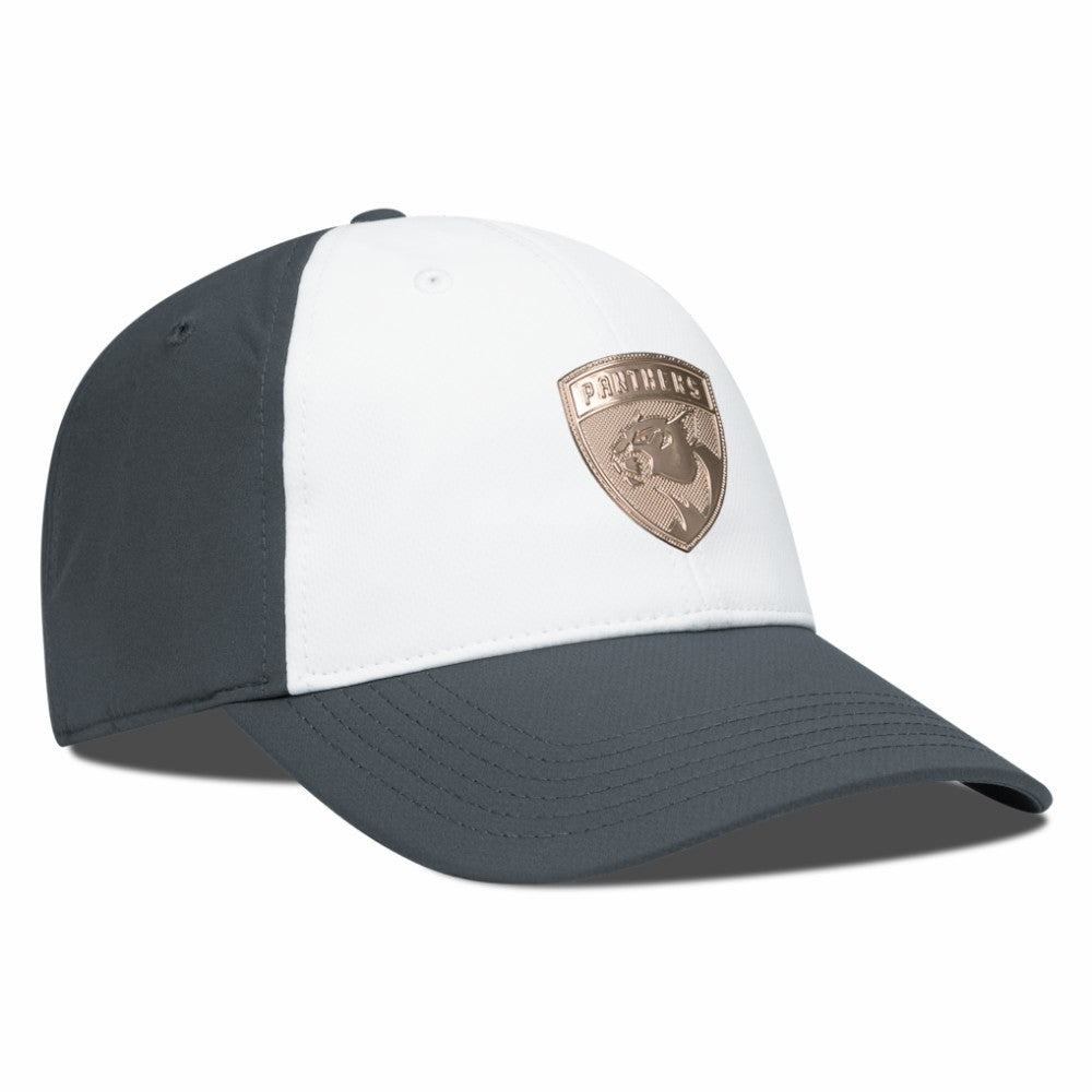 Florida Panthers Levelwear Endure Copper Insignia Adjustable Hat - White/Charcoal | US 203155870