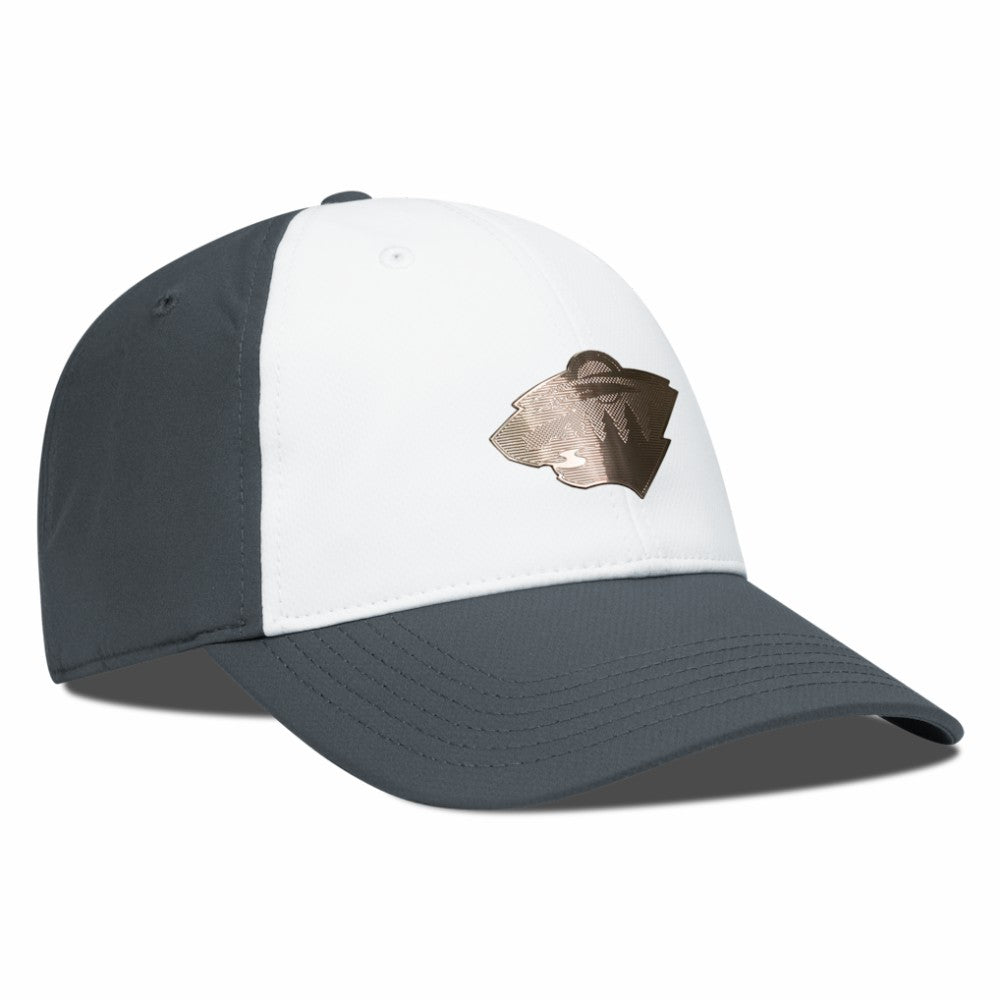 Minnesota Wild Levelwear Endure Copper Insignia Adjustable Hat - White/Charcoal | US 203155872