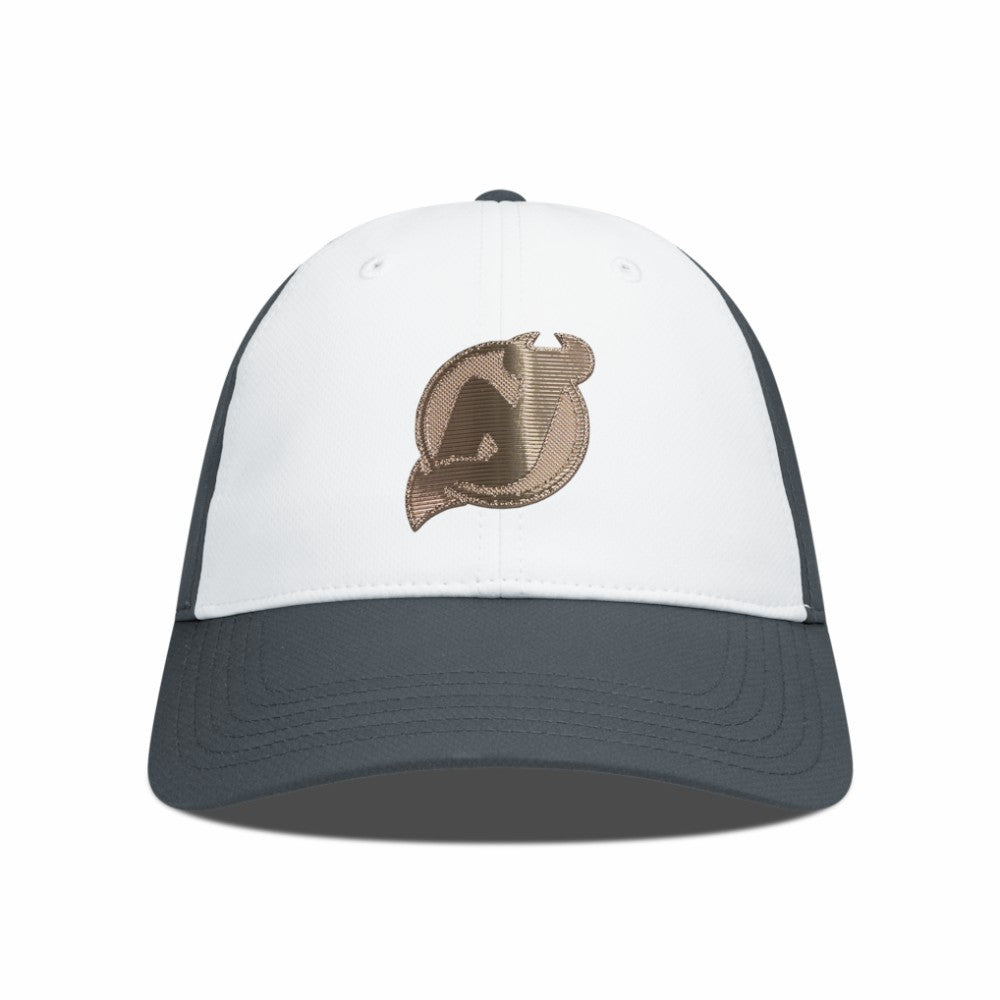 New Jersey Devils Levelwear Endure Copper Insignia Adjustable Hat - White/Charcoal | US 203155873