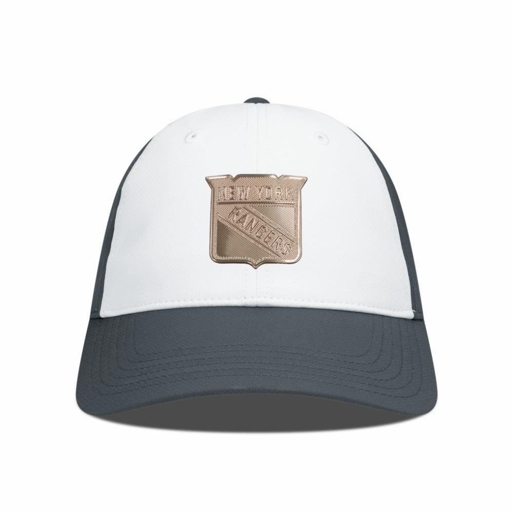 New York Rangers Levelwear Endure Copper Insignia Adjustable Hat - White/Charcoal | US 203155874