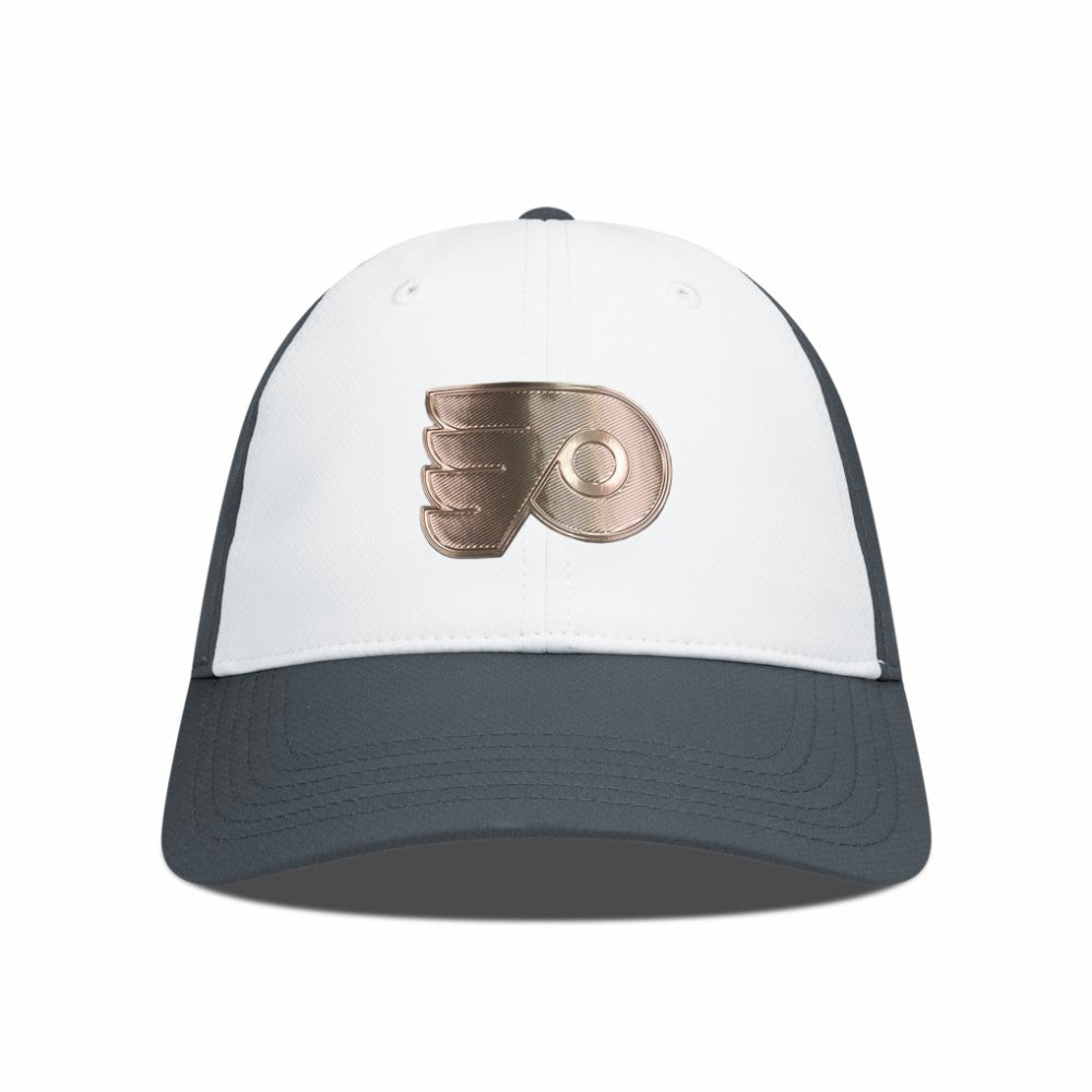 Philadelphia Flyers Levelwear Endure Copper Insignia Adjustable Hat - White/Charcoal | US 203155875