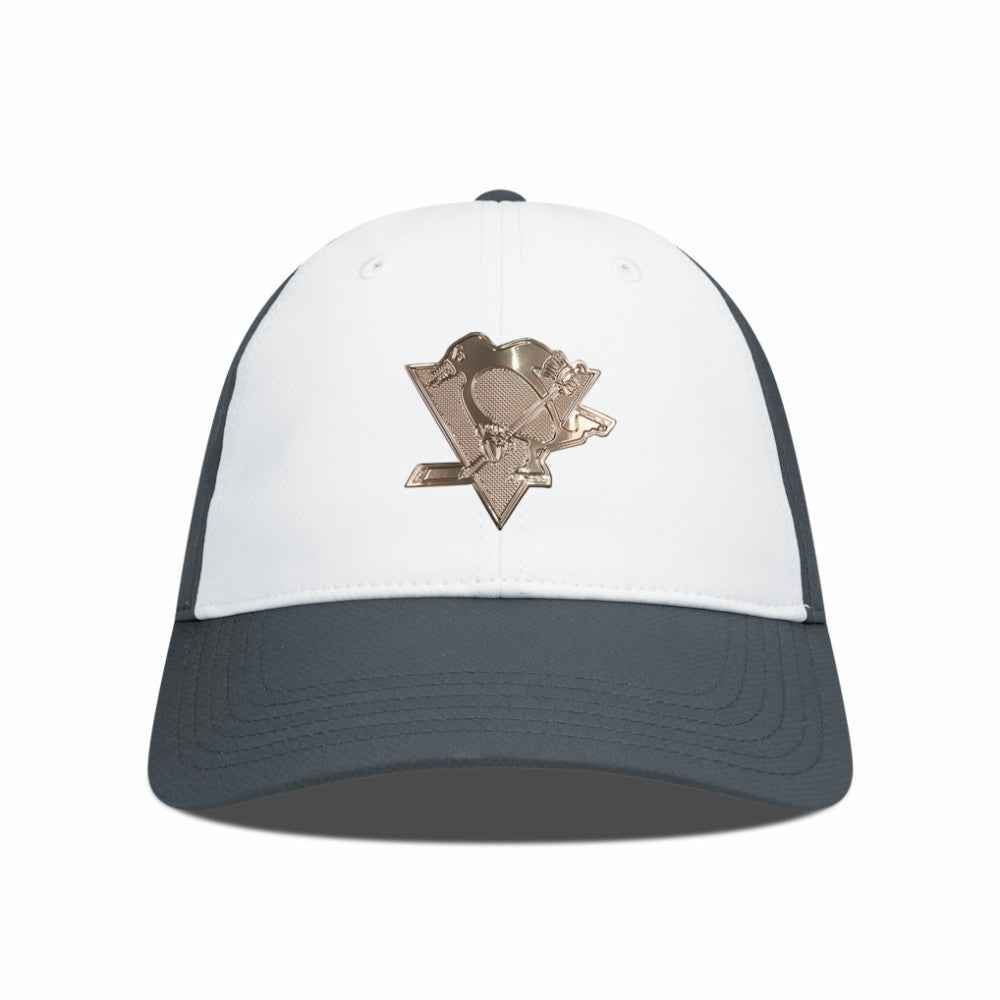 Pittsburgh Penguins Levelwear Endure Copper Insignia Adjustable Hat - White/Charcoal | US 203155877