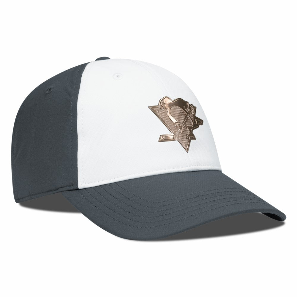 Pittsburgh Penguins Levelwear Endure Copper Insignia Adjustable Hat - White/Charcoal | US 203155877