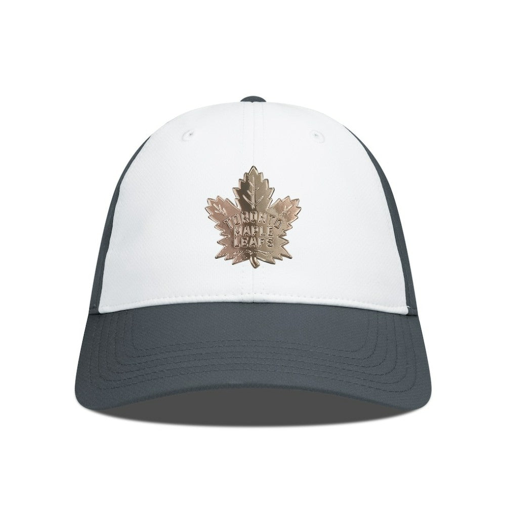Toronto Maple Leafs Levelwear Endure Copper Insignia Adjustable Hat - White/Charcoal | US 203155880