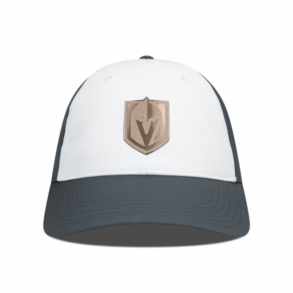 Vegas Golden Knights Levelwear Endure Copper Insignia Adjustable Hat - White/Charcoal | US 203155881