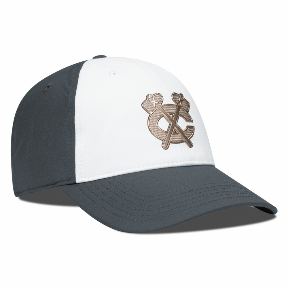 Chicago Blackhawks Levelwear Endure Copper Insignia Adjustable Hat - White/Charcoal | US 203155882