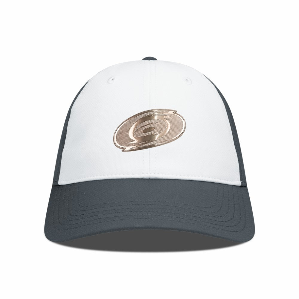 Carolina Hurricanes Levelwear Endure Copper Insignia Adjustable Hat - White/Charcoal | US 203155889