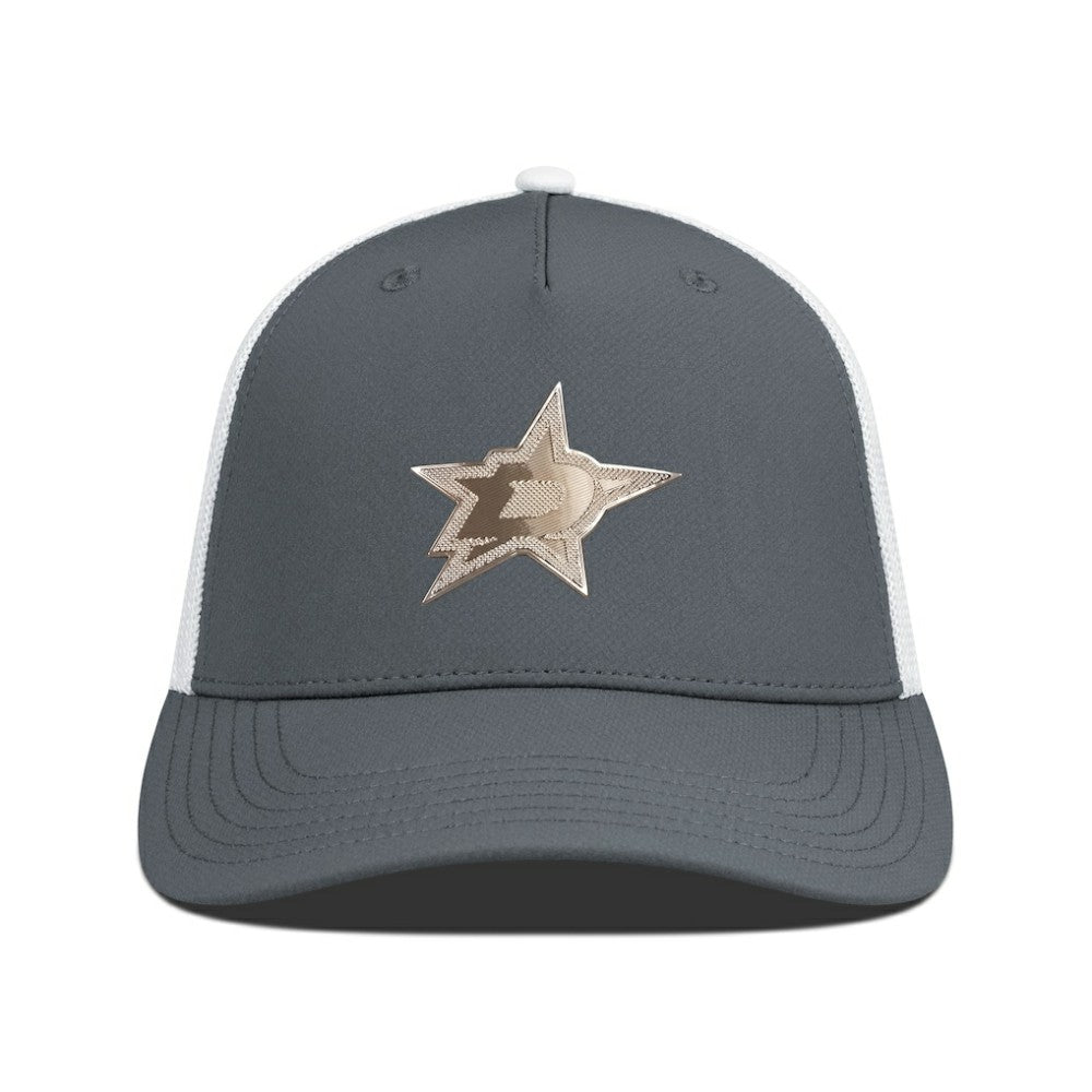 Dallas Stars Levelwear Signal Copper Insignia Trucker Adjustable Hat - Charcoal/White | US 203155892