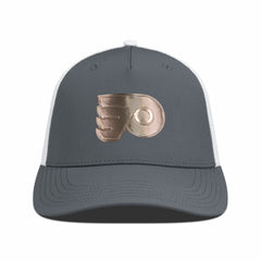 Philadelphia Flyers Levelwear Signal Copper Insignia Trucker Adjustable Hat - Charcoal/White | US 203155918