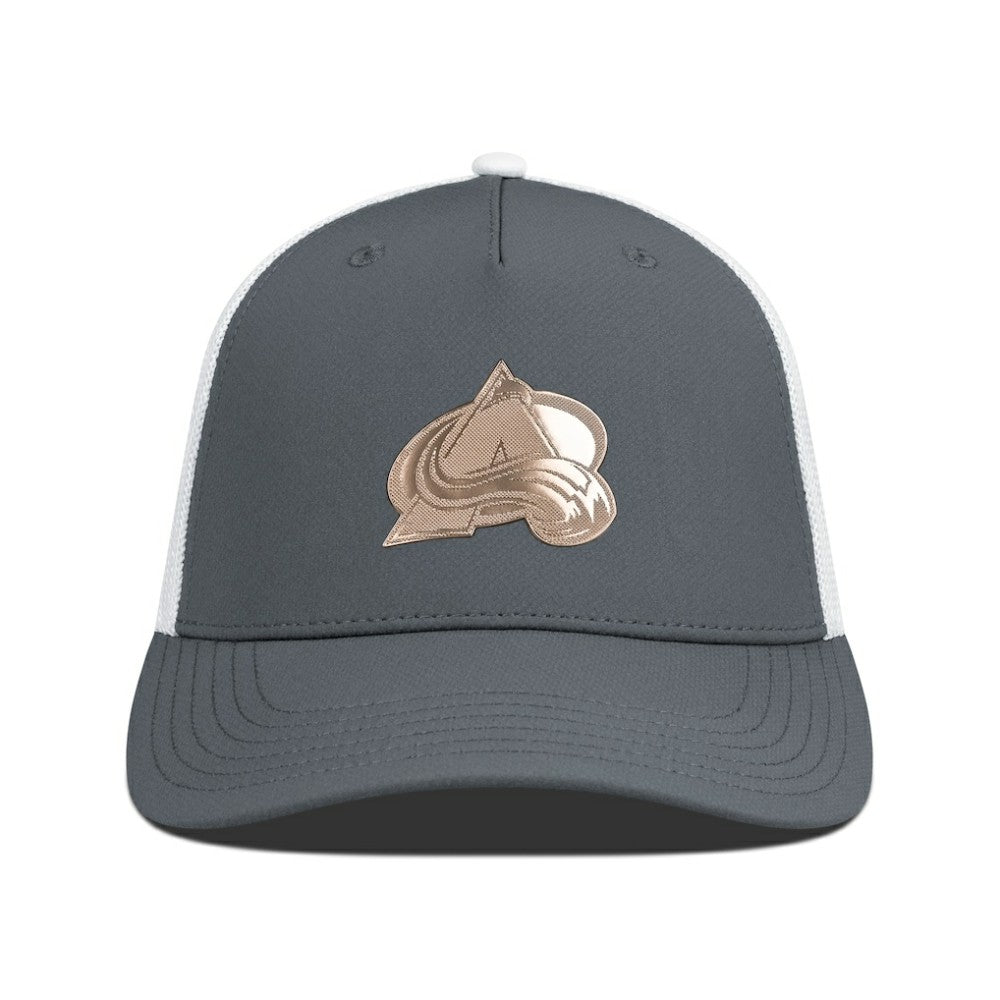 Colorado Avalanche Levelwear Signal Copper Insignia Trucker Adjustable Hat - Charcoal/White | US 203155927