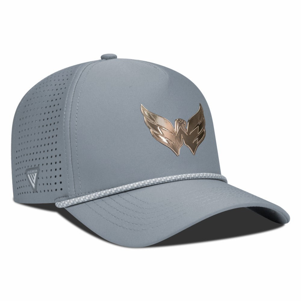 Washington Capitals Levelwear Gordon Copper Insignia Vented Adjustable Hat - Gray | US 203155932