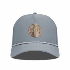 Edmonton Oilers Levelwear Gordon Copper Insignia Vented Adjustable Hat - Gray | US 203155934