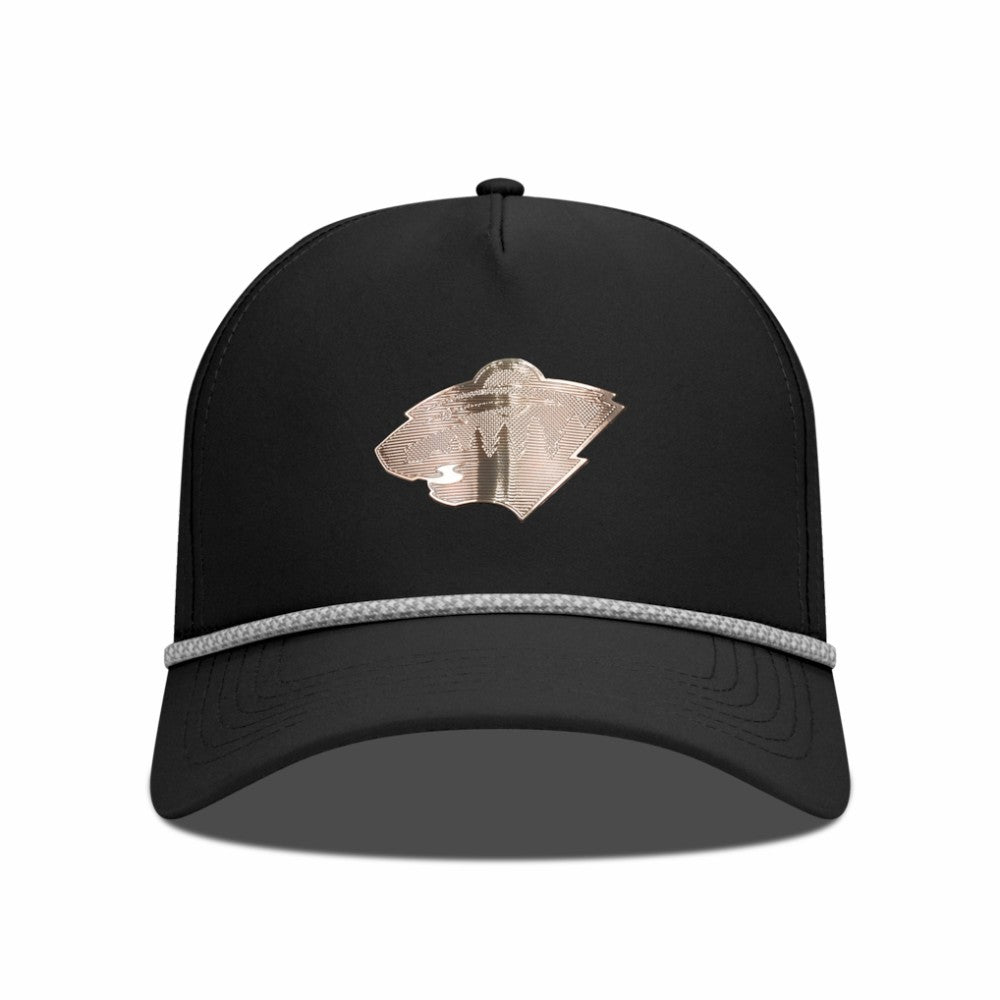Minnesota Wild Levelwear Gordon Copper Insignia Vented Adjustable Hat - Black | US 203155940