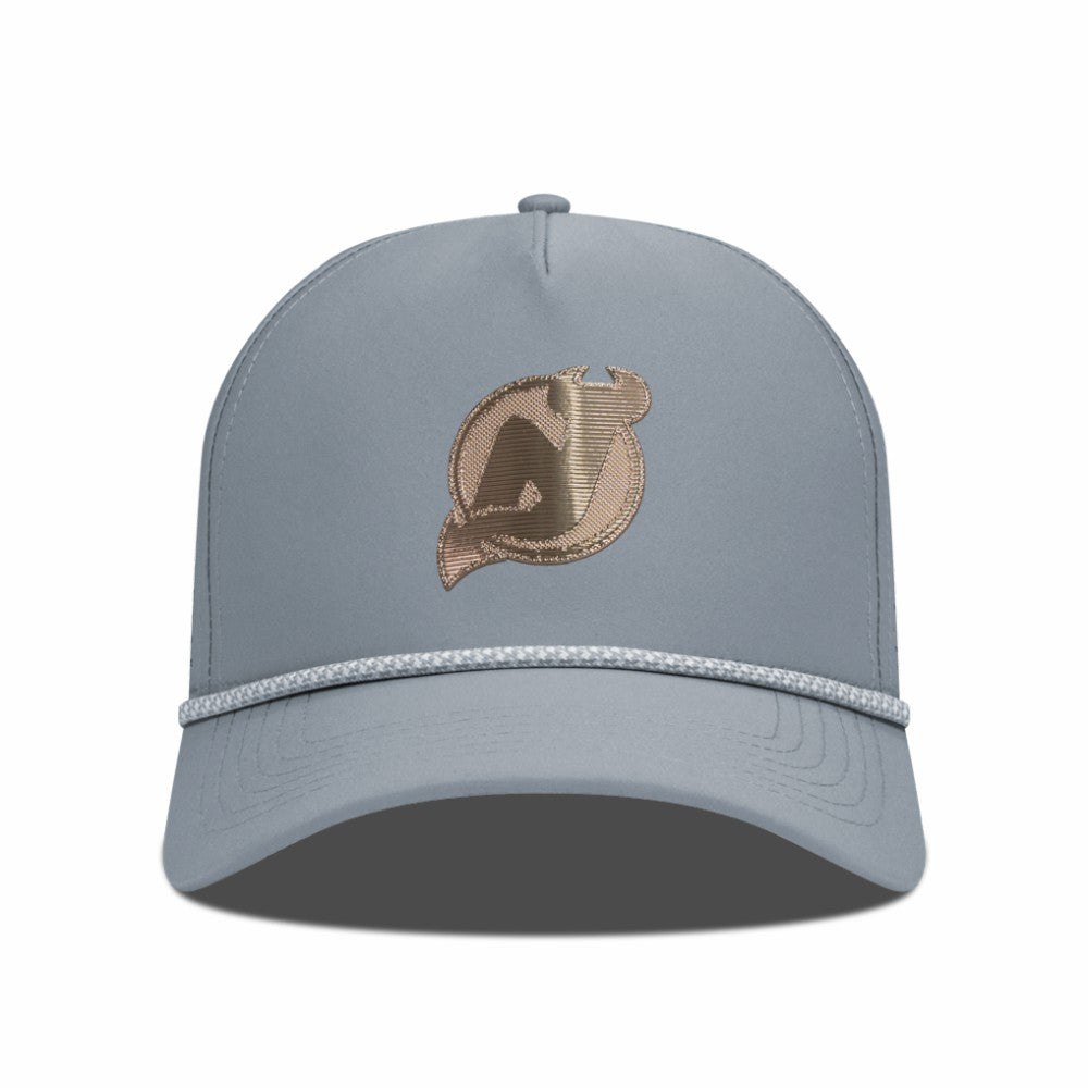New Jersey Devils Levelwear Gordon Copper Insignia Vented Adjustable Hat - Gray | US 203155943