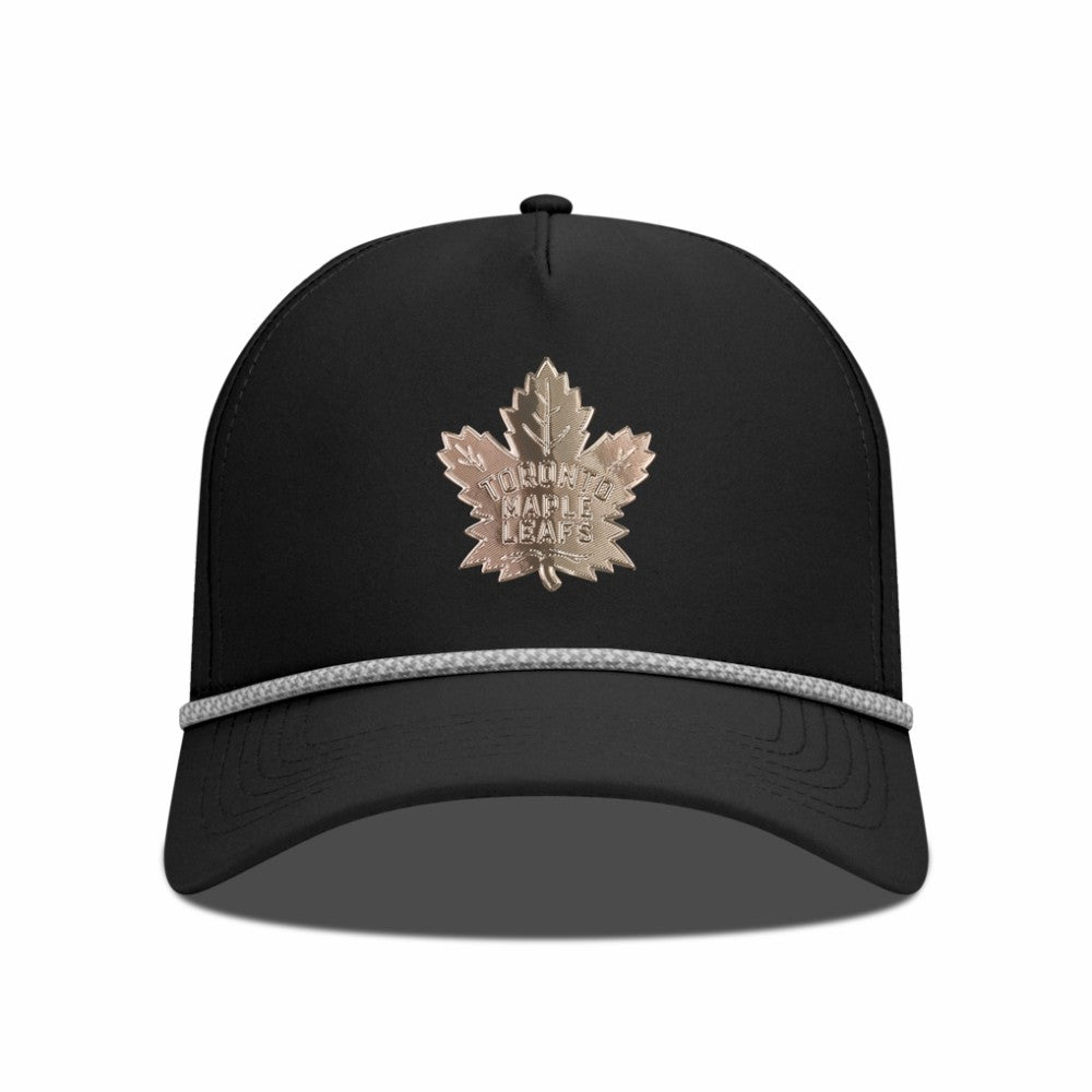 Toronto Maple Leafs Levelwear Gordon Copper Insignia Vented Adjustable Hat - Black | US 203155948