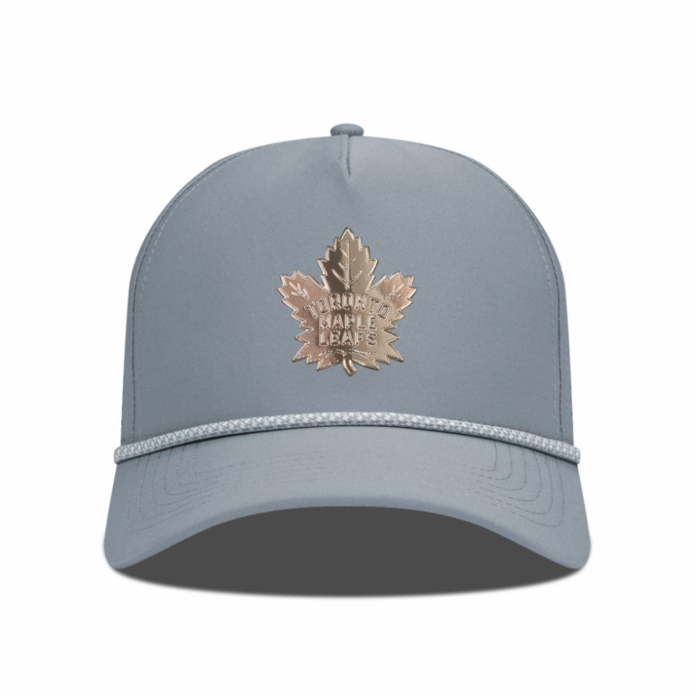 Toronto Maple Leafs Levelwear Gordon Copper Insignia Vented Adjustable Hat - Gray | US 203155949