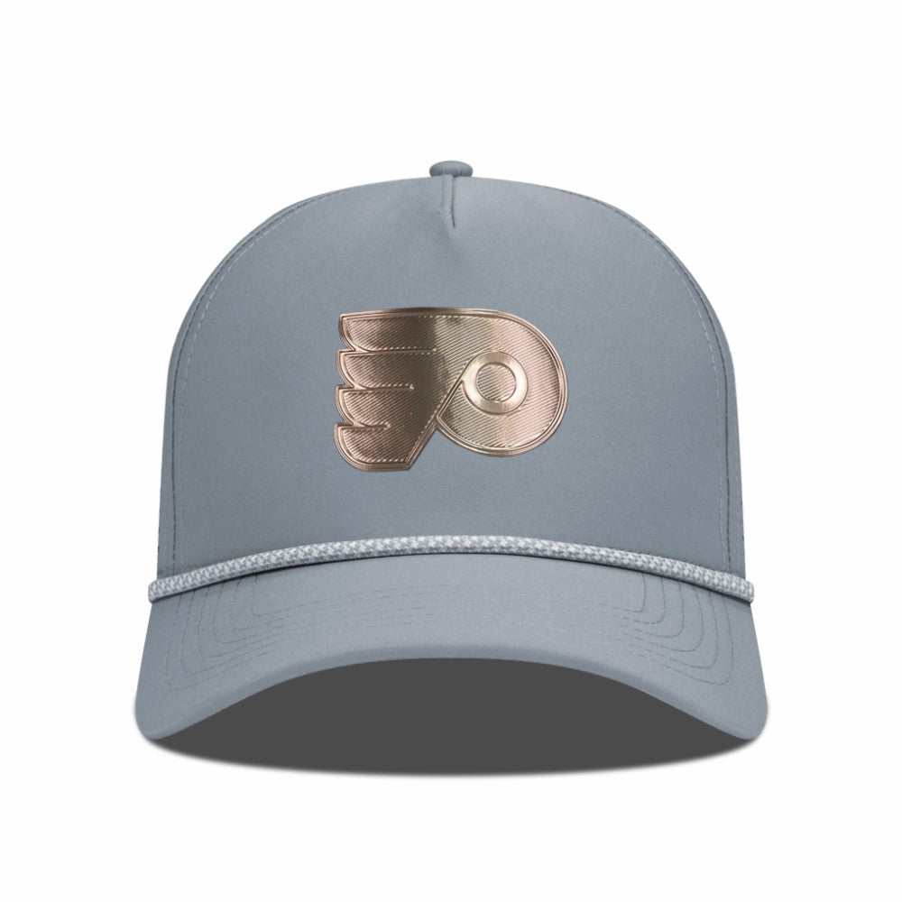 Philadelphia Flyers Levelwear Gordon Copper Insignia Vented Adjustable Hat - Gray | US 203155952
