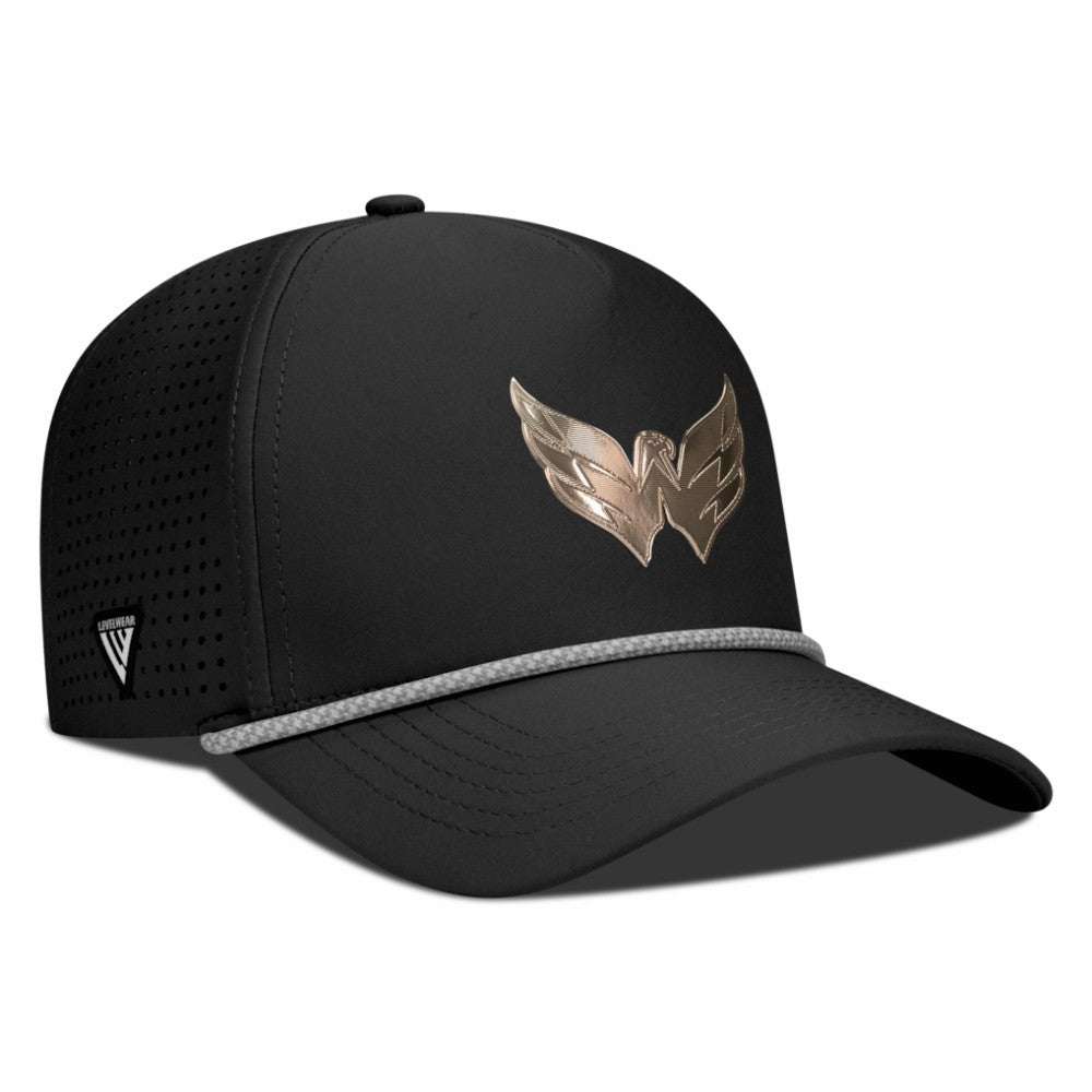 Washington Capitals Levelwear Gordon Copper Insignia Vented Adjustable Hat - Black | US 203155955