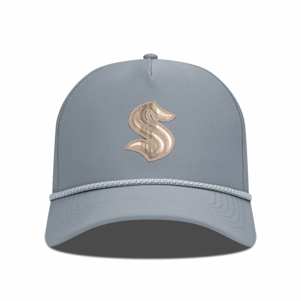 Seattle Kraken Levelwear Gordon Copper Insignia Vented Adjustable Hat - Gray | US 203155958