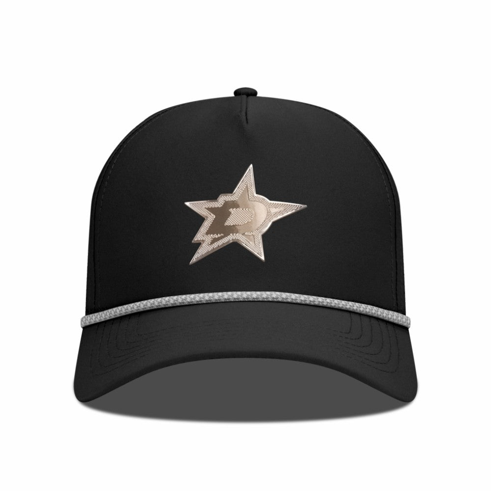 Dallas Stars Levelwear Gordon Copper Insignia Vented Adjustable Hat - Black | US 203155970