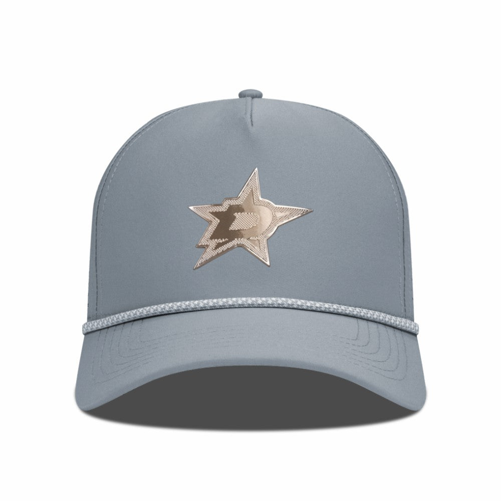 Dallas Stars Levelwear Gordon Copper Insignia Vented Adjustable Hat - Gray | US 203155973