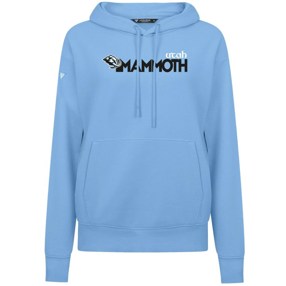 Utah Mammoth Levelwear Women's Adorn Wedge Pullover Hoodie - Light Blue | US 203155991