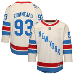Mika Zibanejad New York Rangers Outerstuff Youth 2026 NHL Winter Classic Premier Jersey - White | US 203156095