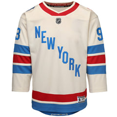 Mika Zibanejad New York Rangers Outerstuff Youth 2026 NHL Winter Classic Premier Jersey - White | US 203156095