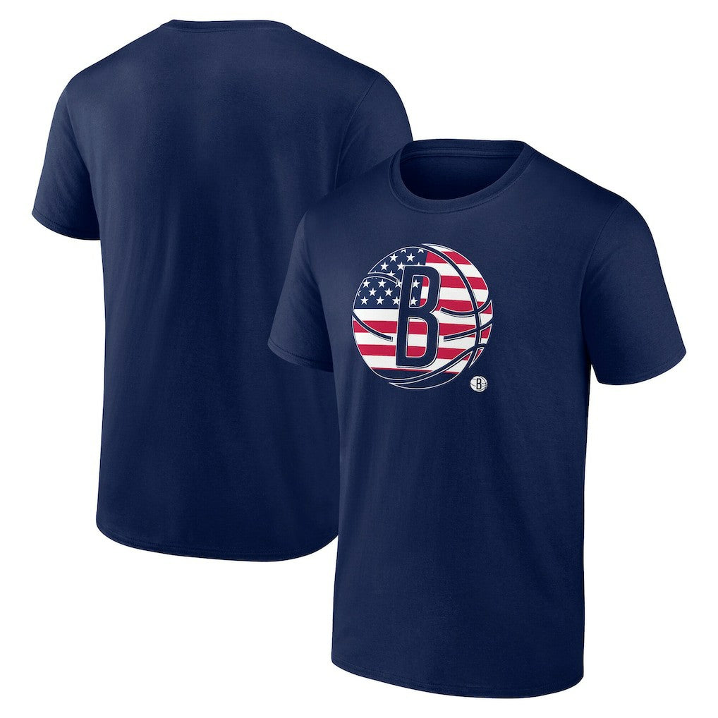 Brooklyn Nets Flag Logo T-Shirt Navy