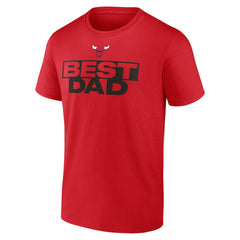 Chicago Bulls Greatest Dad T-Shirt Red