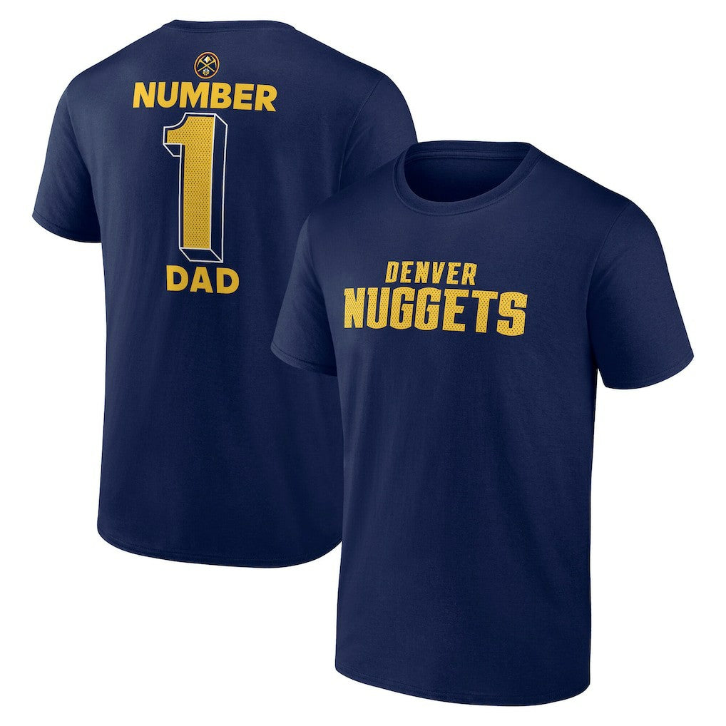 Denver Nuggets #1 Dad Jersey T-Shirt Navy