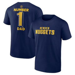 Denver Nuggets #1 Dad Jersey T-Shirt Navy
