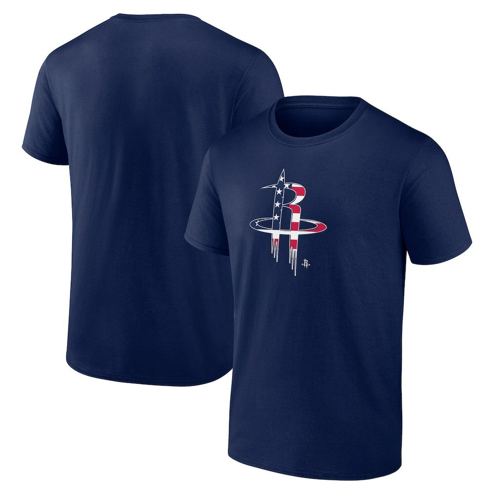 Houston Rockets Flag Logo T-Shirt Navy