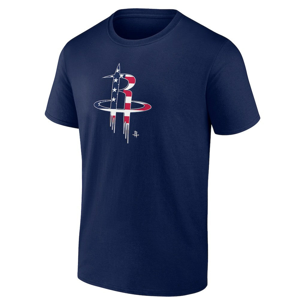 Houston Rockets Flag Logo T-Shirt Navy